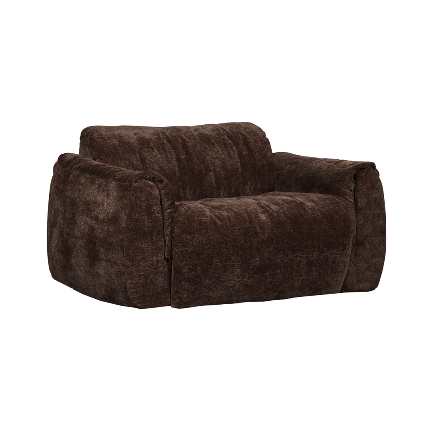 Baggy chenille armchair