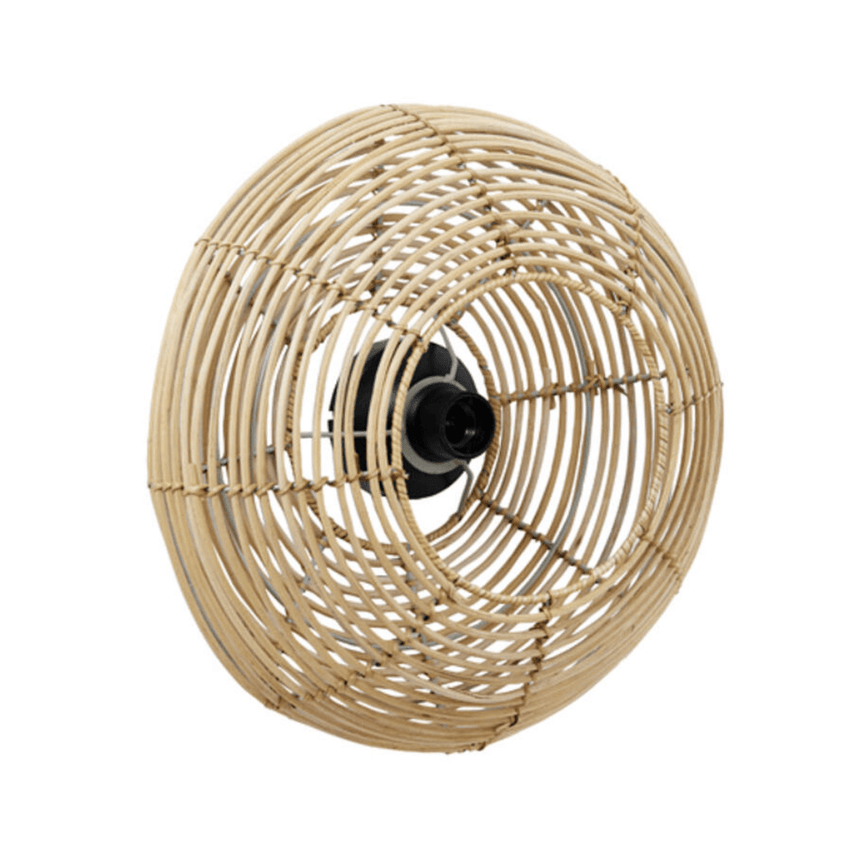 Milan rattan wall lamp