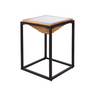Natural wood side table