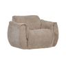 Baggy chenille swivel armchair