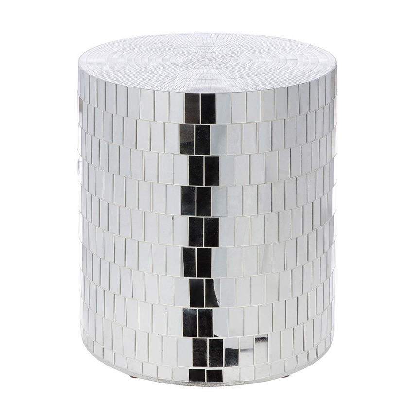 Disco glass side table