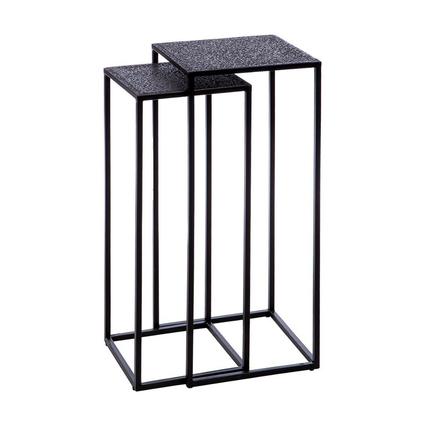 Grenada metal square storage table set
