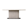 La Cantera limestone dining table