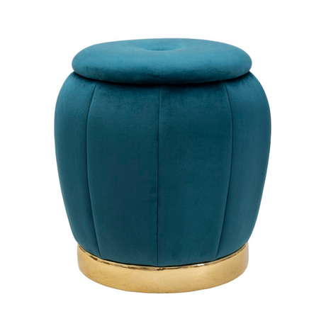 Paris velvet pouf gold