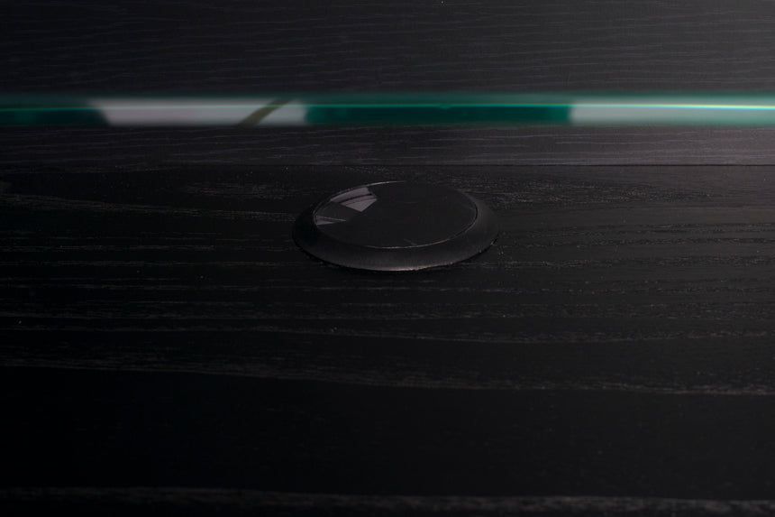 Barbier wooden chest of drawers with sliding doors