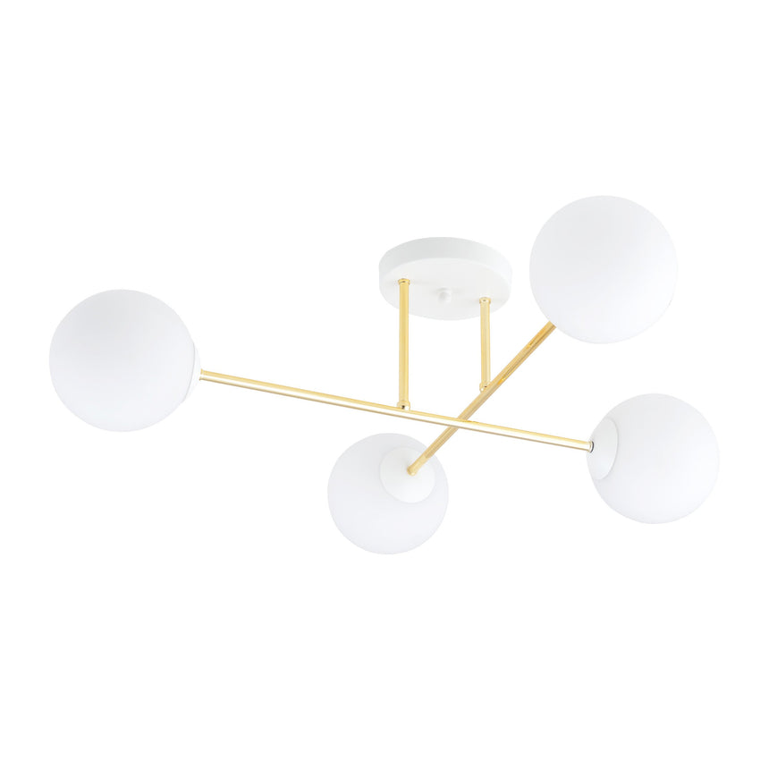 Magnum 4 WH Opal metal ceiling lamp