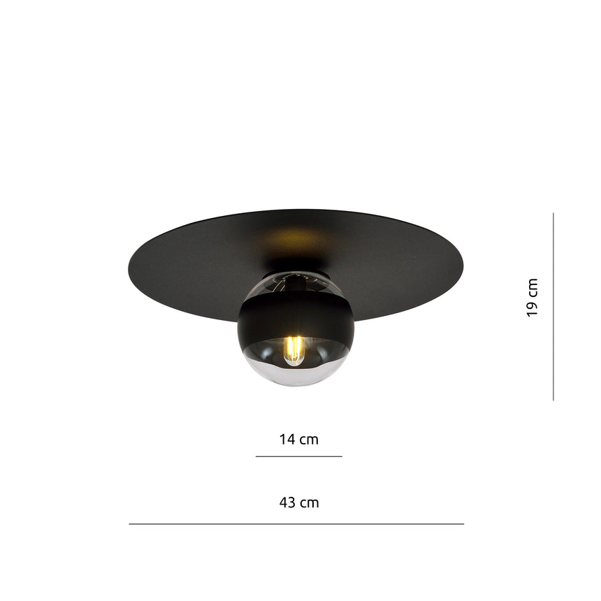 Solar 1 Stripe metal ceiling lamp