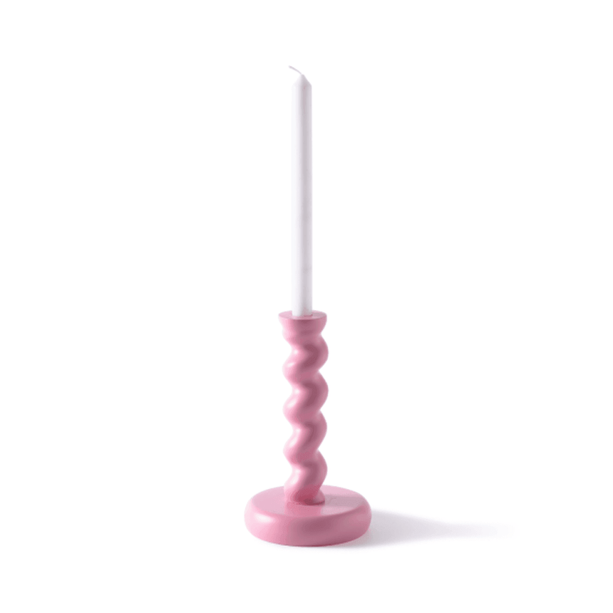 Twister metal candle holder 24cm
