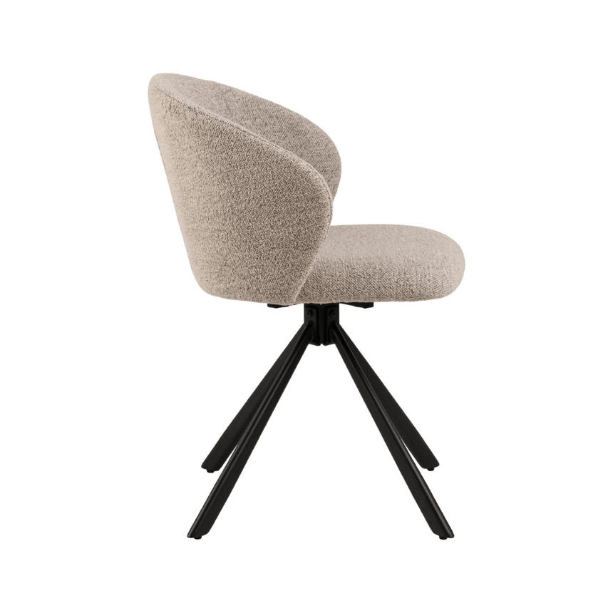Pippa bouclé swivel chair