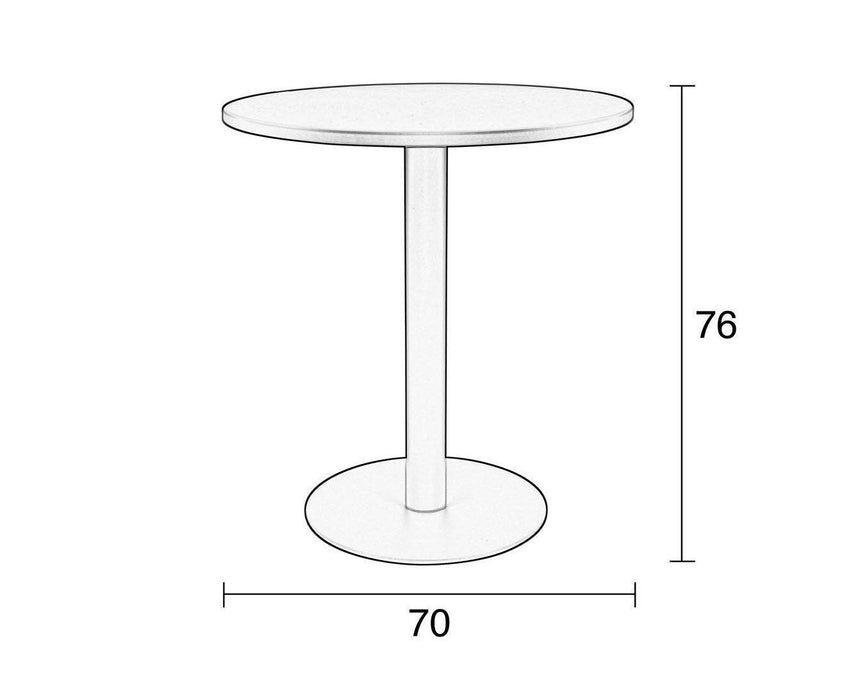 Metsu fém bisztró asztal-5