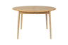 Twist kerek étkezőasztal (bővíthető) – Természetes tölgy és skandináv praktikum