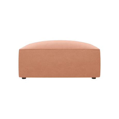 Ruby velvet pouf