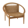 Round rattan fotel