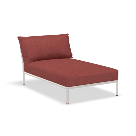 LEVEL2 hosszított szövet fotel fehér lábbal - Dutch Home