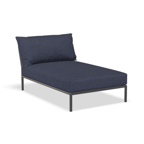 LEVEL2 hosszított szövet fotel fekete lábbal - Dutch Home