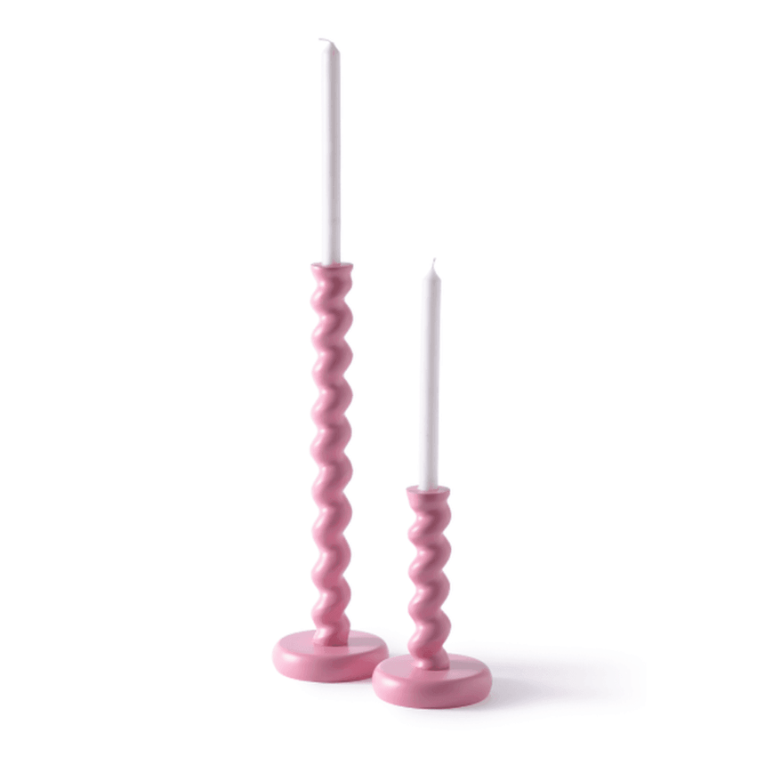 Twister metal candle holder 24cm
