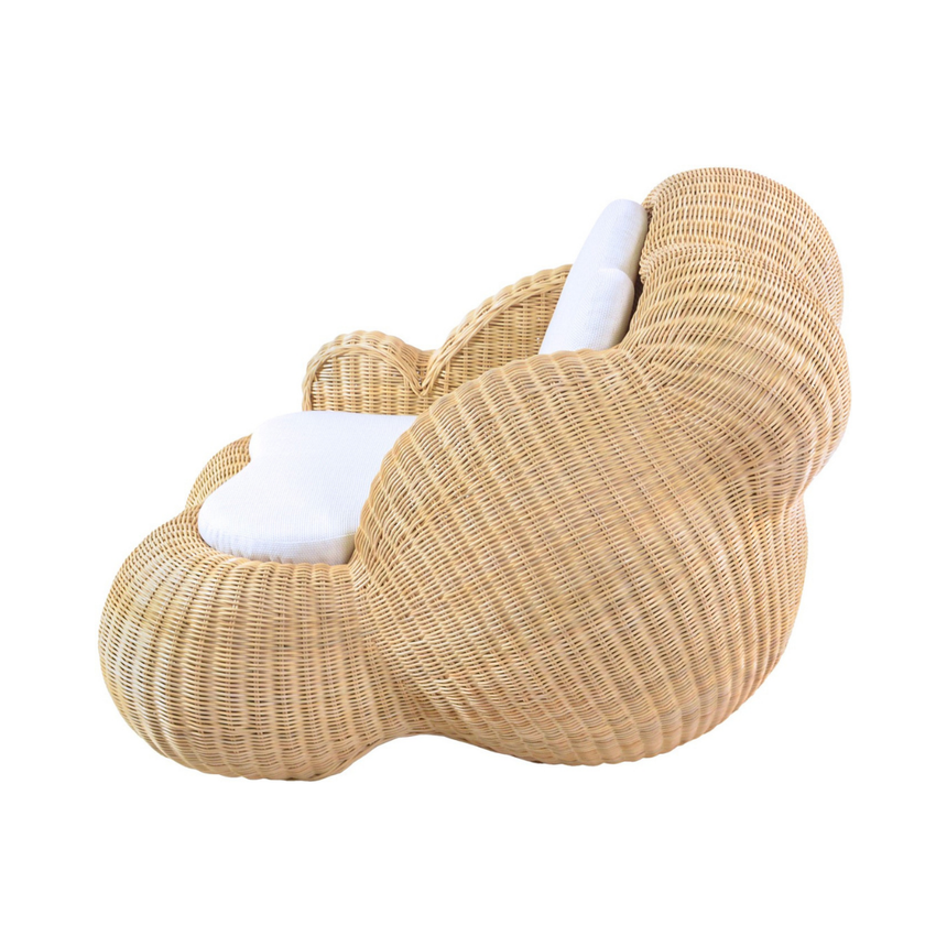 Cloud rattan fotel