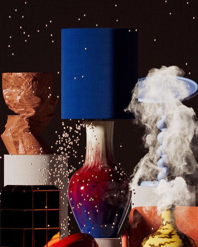 Crazy ceramic table lamp