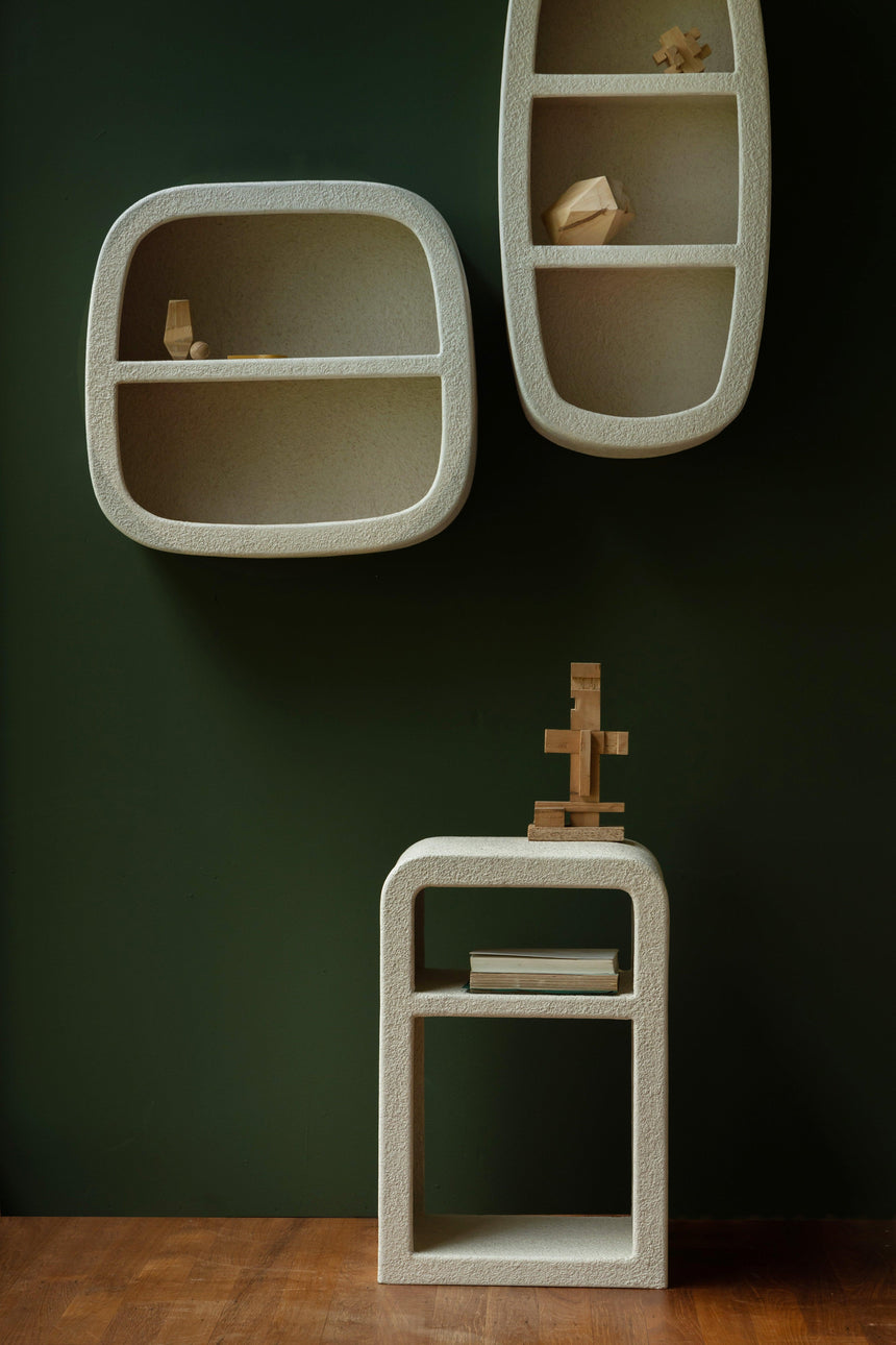 Veda wooden storage table