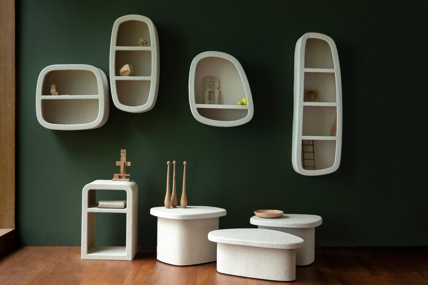 Veda wooden storage table