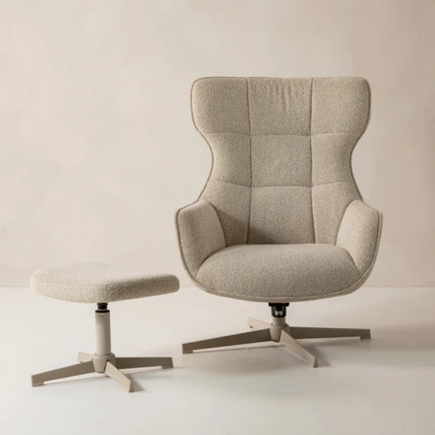 Arset buklé fotel lábtartóval