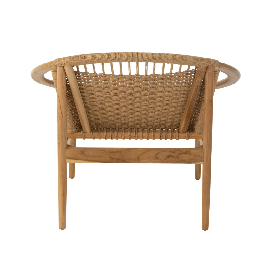 Round rattan fotel