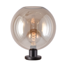 Lava 3-bulb dark gray glass pendant lamp