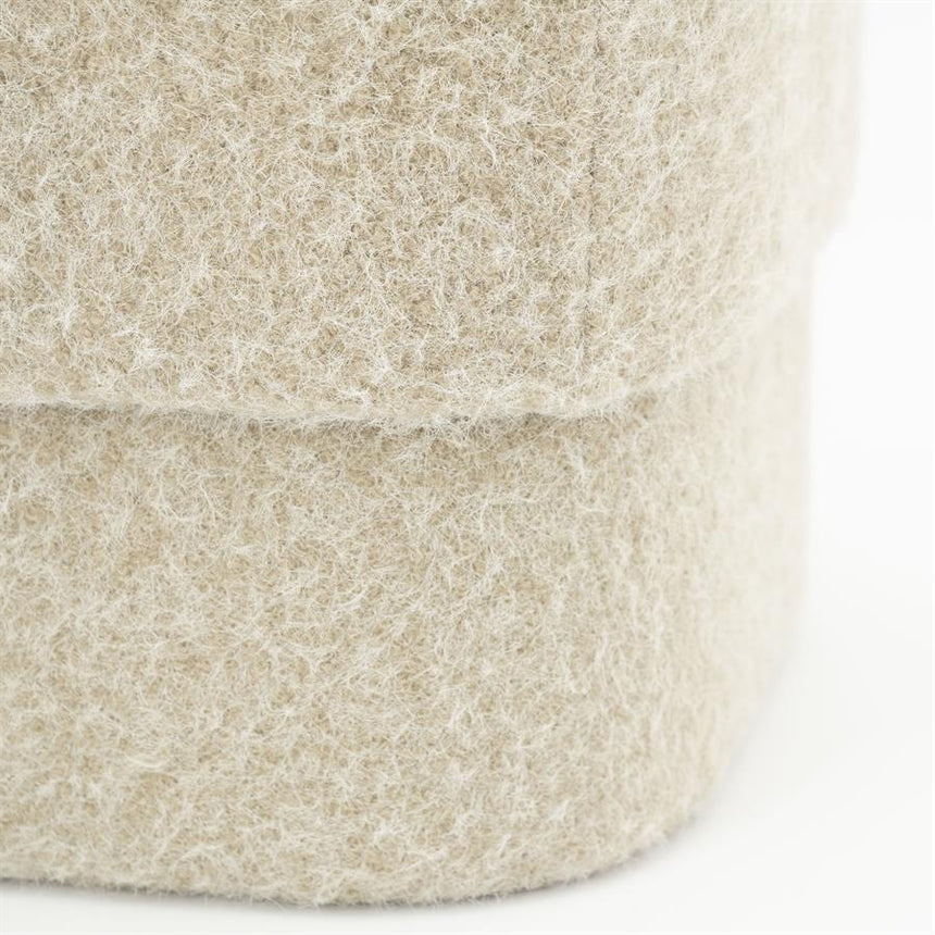 Kelso fabric pouf