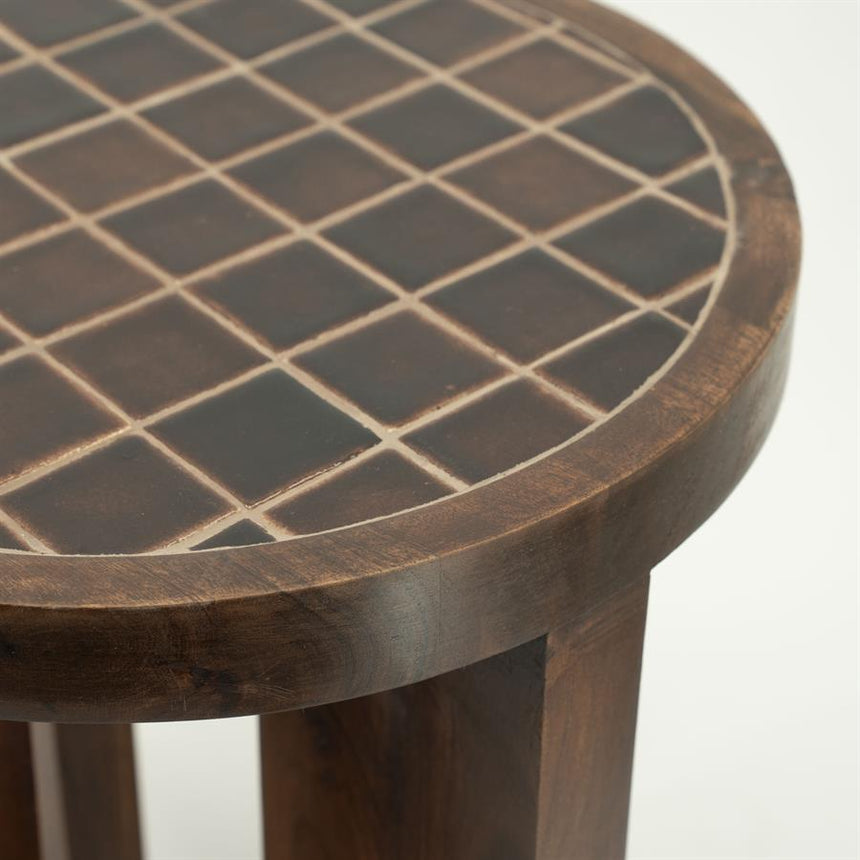 TiledUp wooden storage table