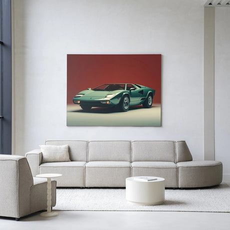 Vintage Lamborghini dizájn vászonkép