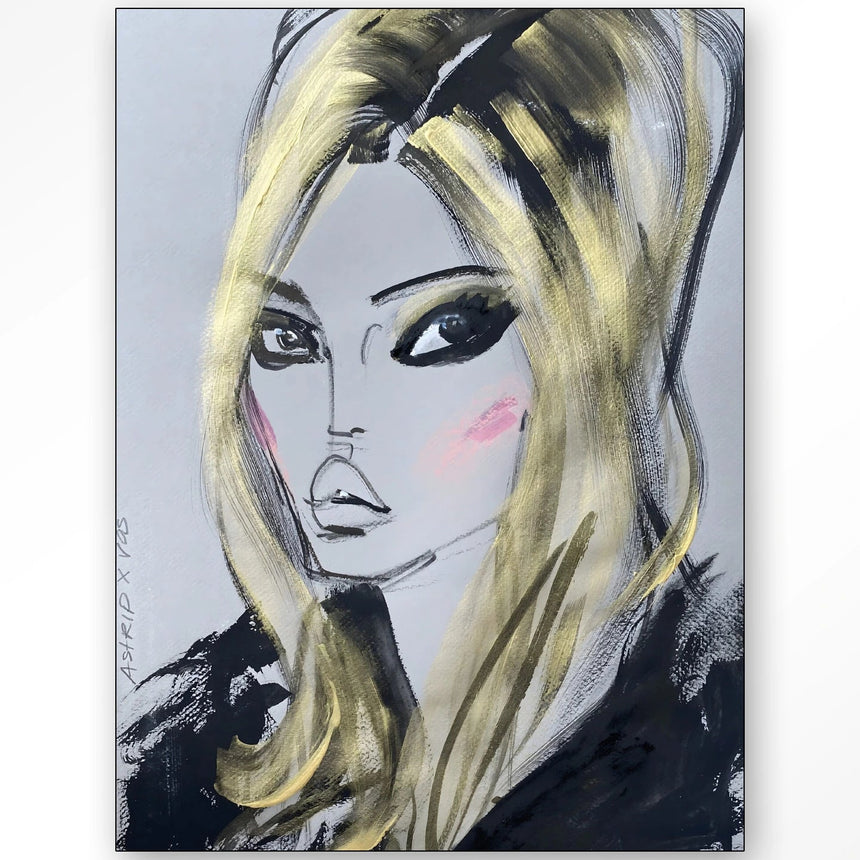 Kate Moss dizájn vászonkép