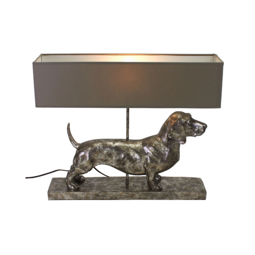 Dachshund szövet asztali lámpa