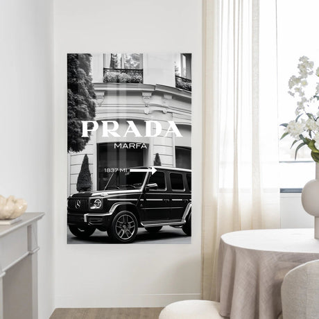 Vintage Porsche Beige design canvas print