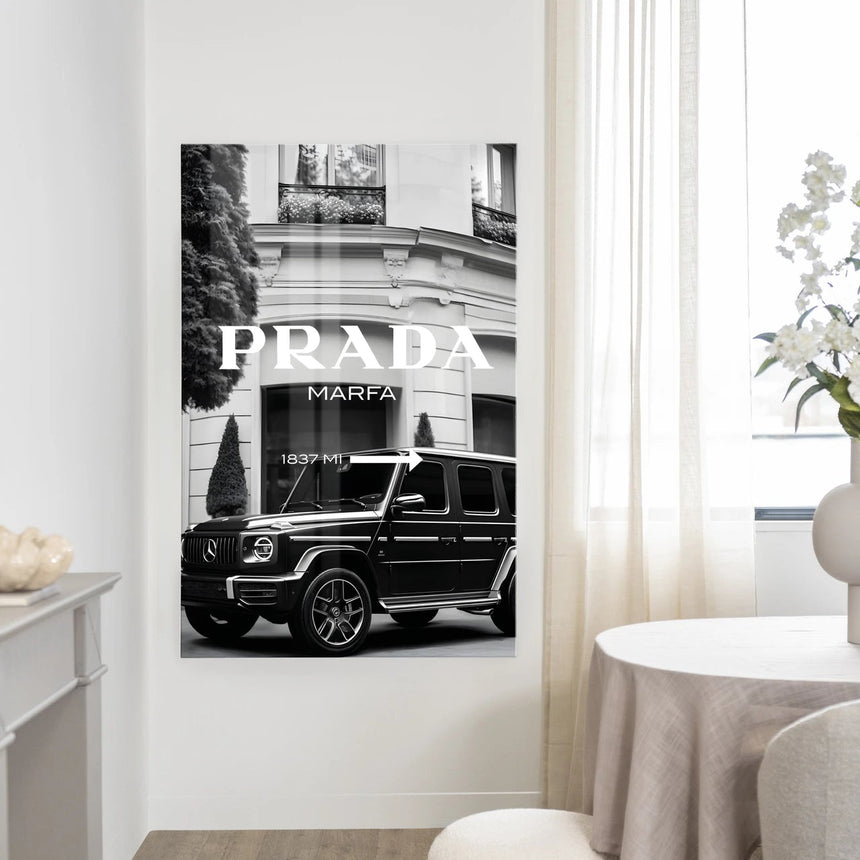 Vintage Porsche Beige design canvas print