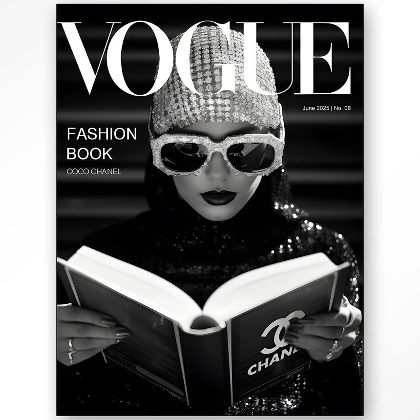 Fashion Book Black dizájn vászonkép