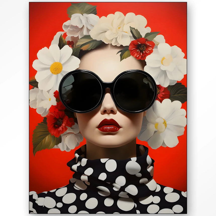 Red Flower dizájn vászonkép