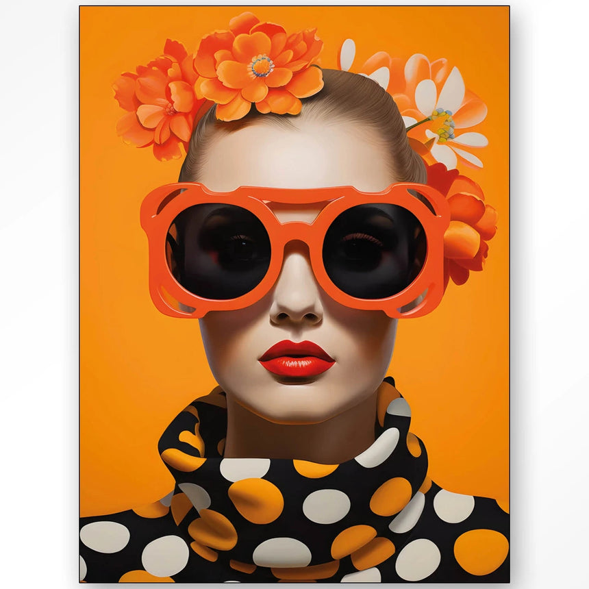 Orange Flower dizájn vászonkép