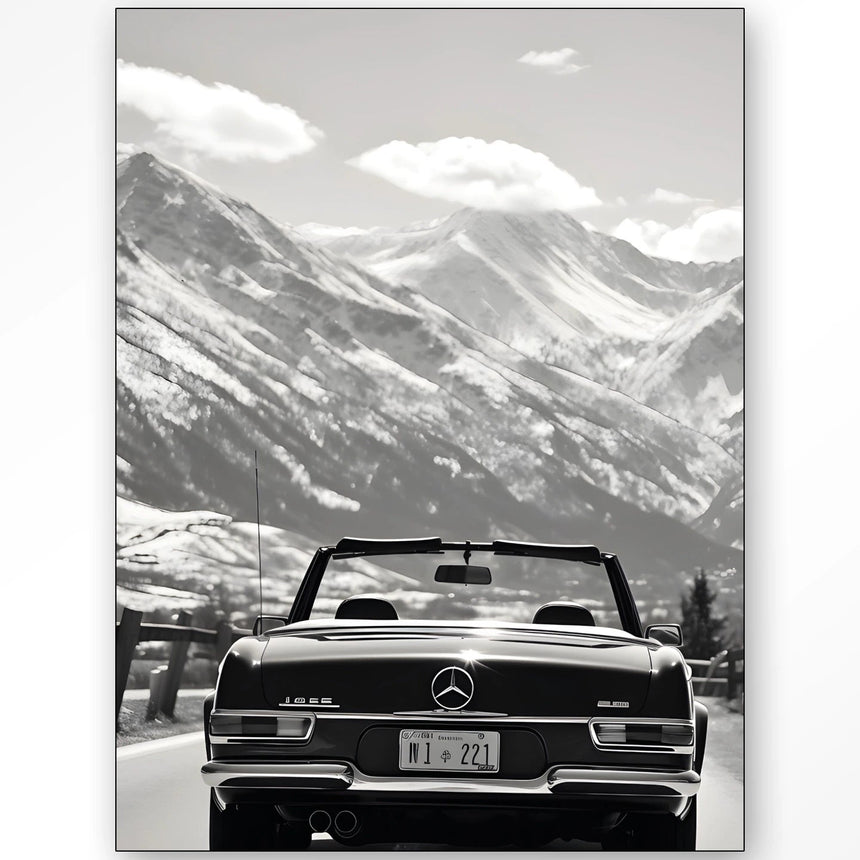 Vintage Porsche Beige design canvas print