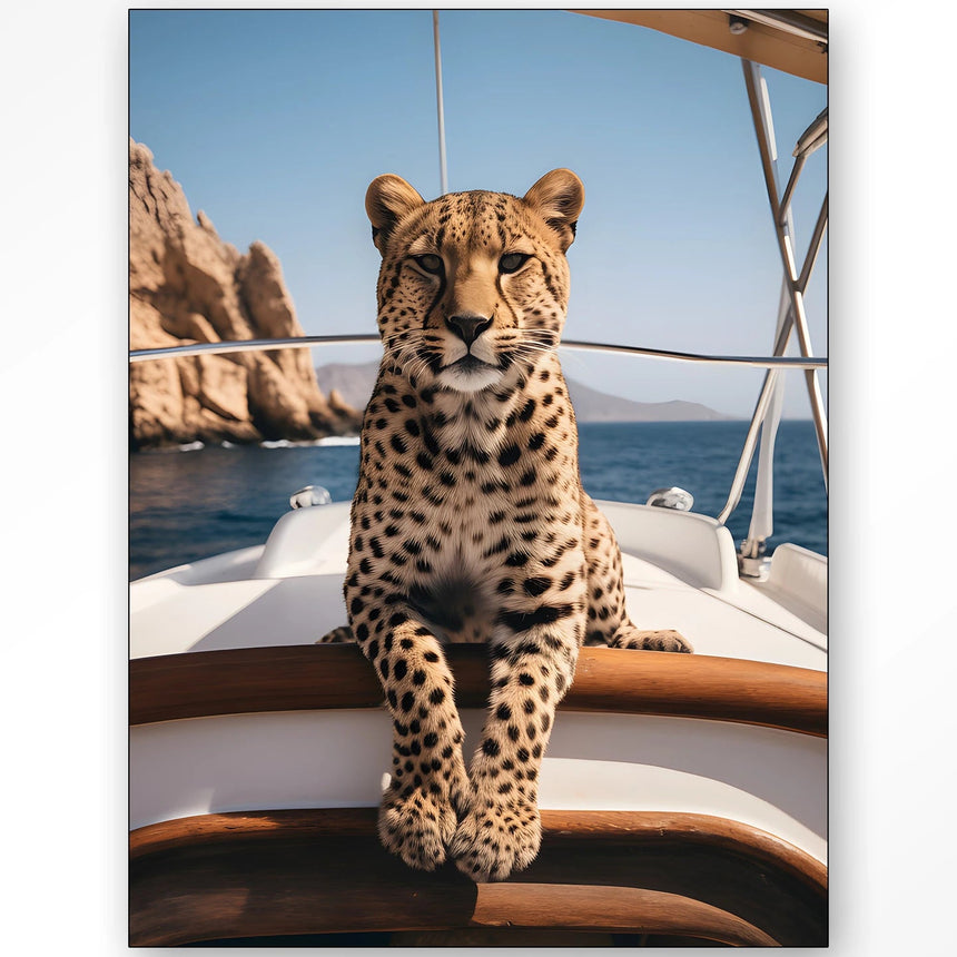 Sailboat Cheetah dizájn vászonkép