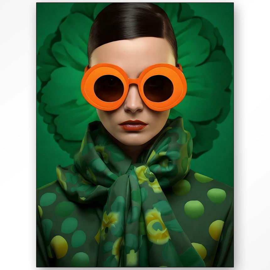 Green Flower dizájn vászonkép