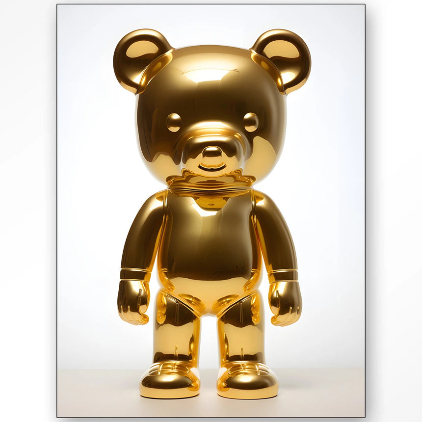 Golden Teddybear dizájn vászonkép