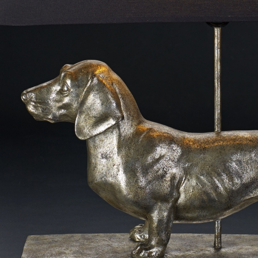Dachshund szövet asztali lámpa