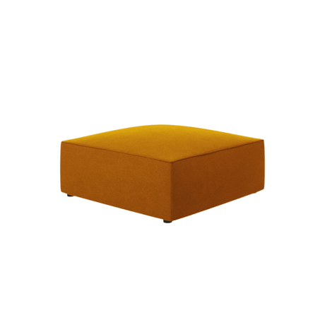 Ruby velvet pouf
