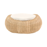 Cloud rattan puff
