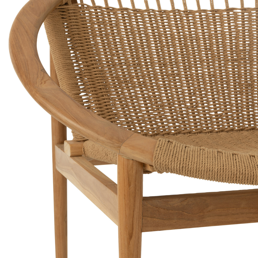 Round rattan fotel