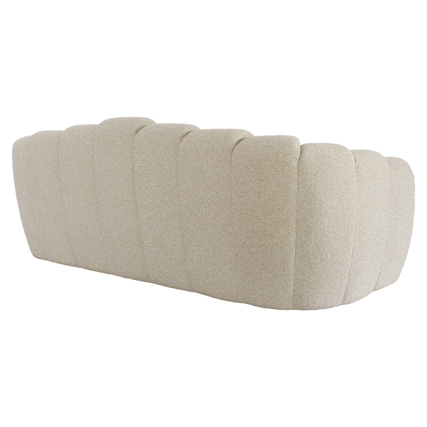 Croissant 3 személyes kanapé – Prémium kárpitozással és tömörfa vázzal