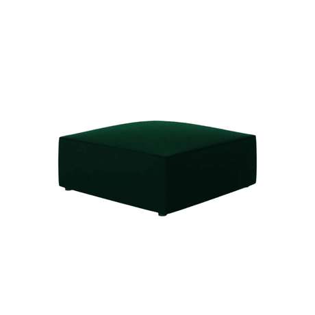 Ruby velvet pouf
