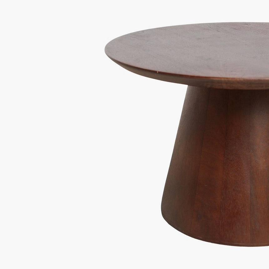 Bullnose Cone Wood End Table