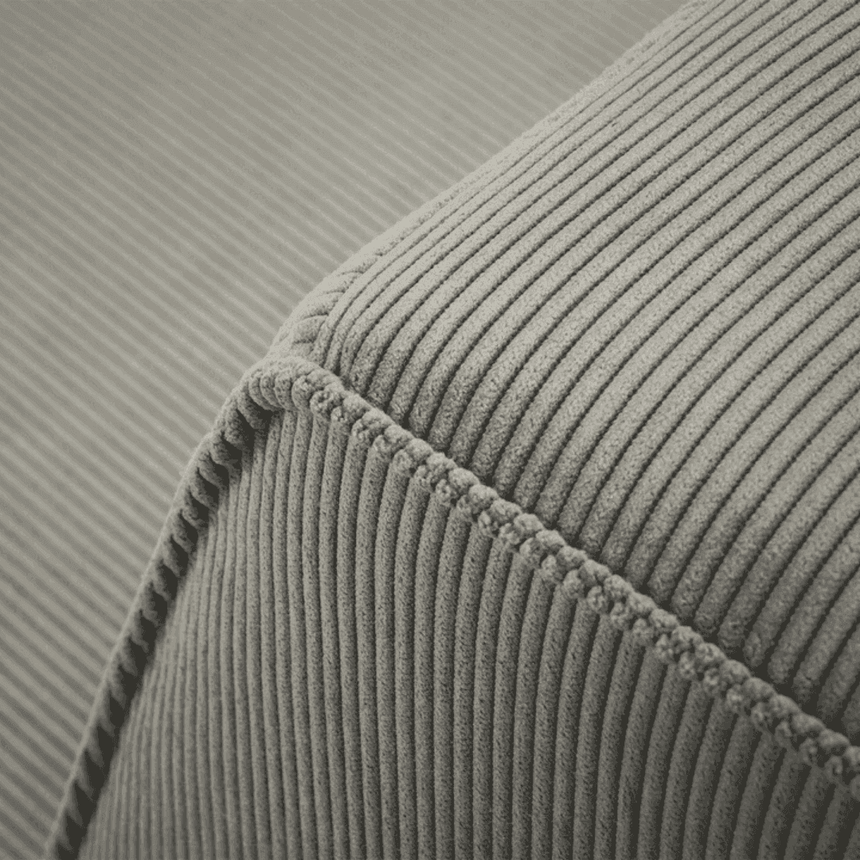 Ruby balos kordbársony sarokkanapé 366x180