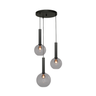 Bella2 3-bulb pendant lamp with black socket Ø35